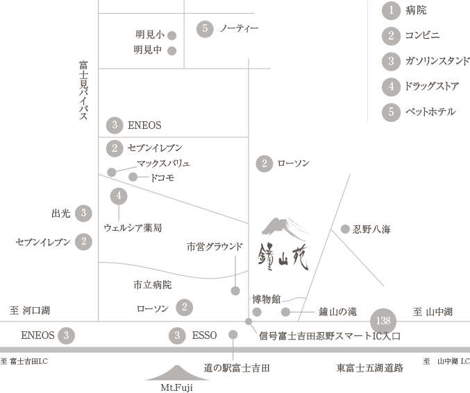 鐘山苑周辺地図
