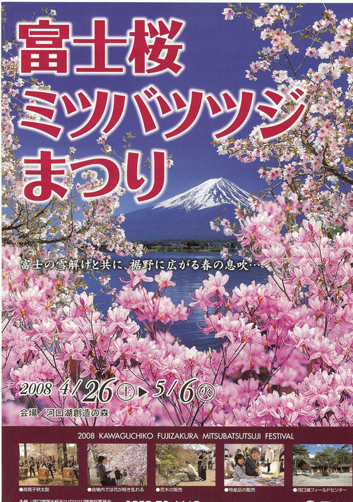山梨県イベント　富士桜ミツバツツジまつり